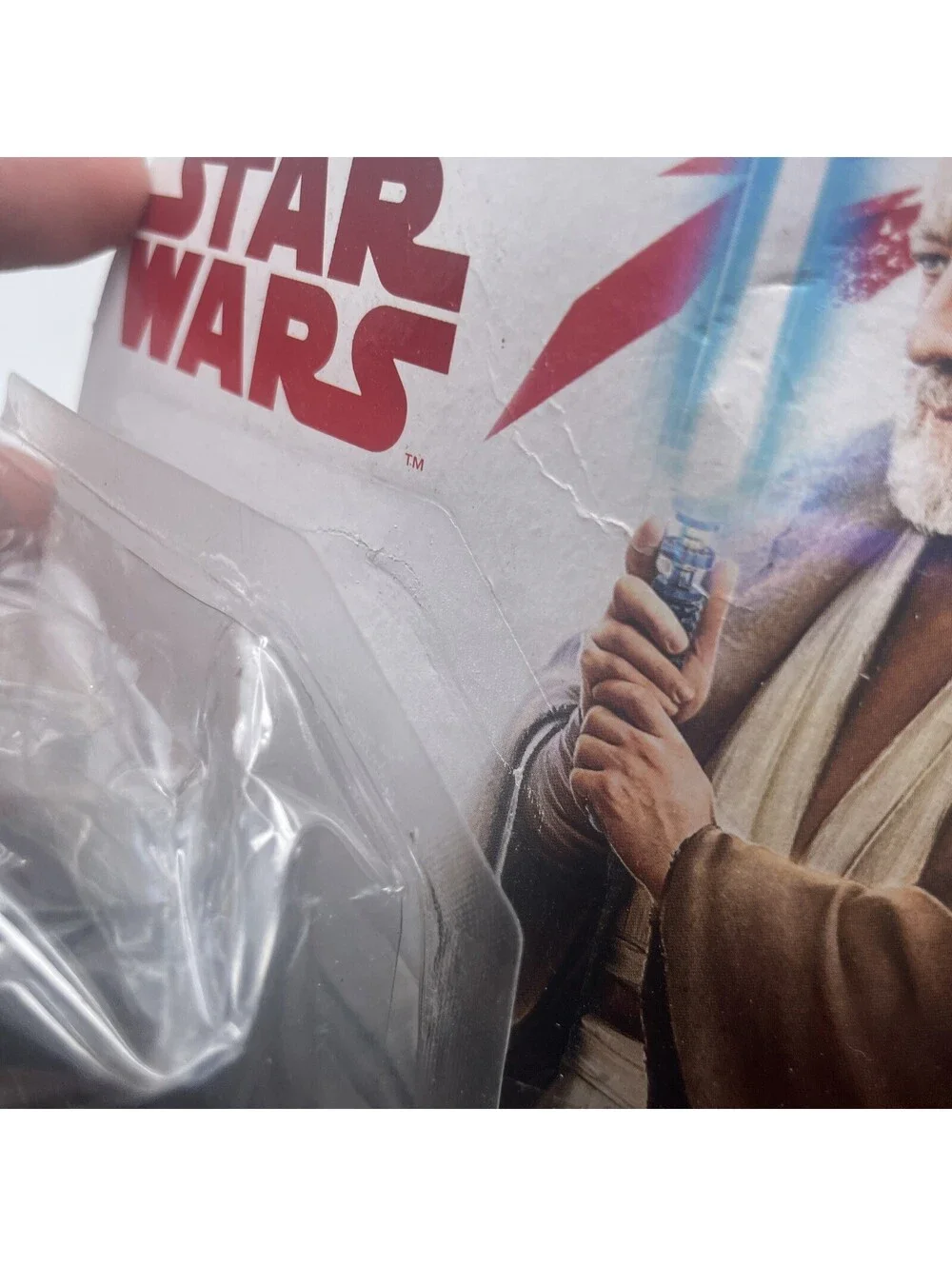 NEW STAR WARS FIGURE OBI-WAN KENOBI THE LAST JEDI 2017 3.75” FORCE LINK CARD DMG